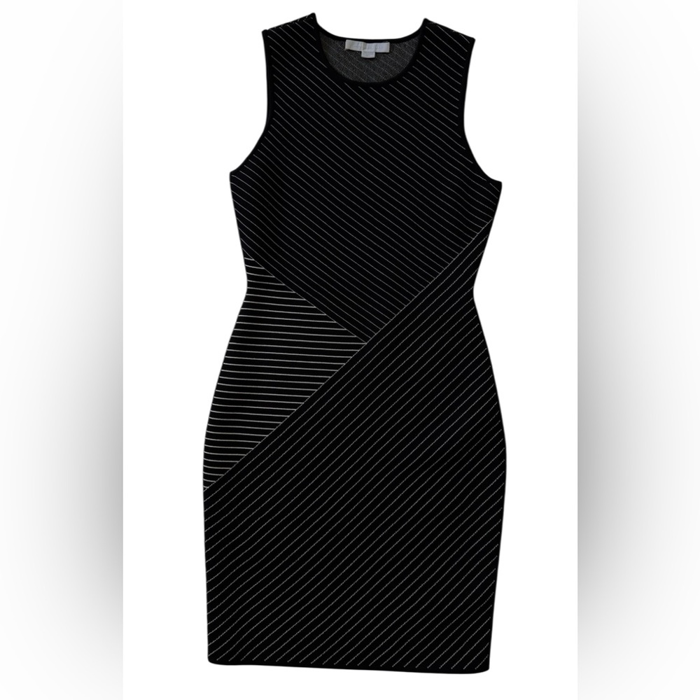 Alexander Wang diagonal striped bodycon midi dress Size Small - Picture 4 of 7